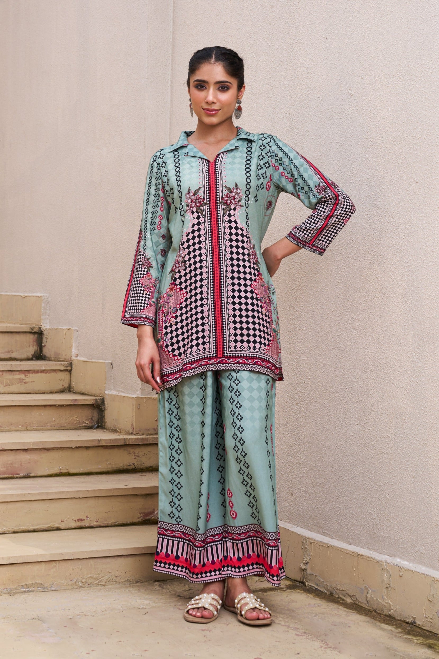 Kabool Shamrock Printed Co-ord Set