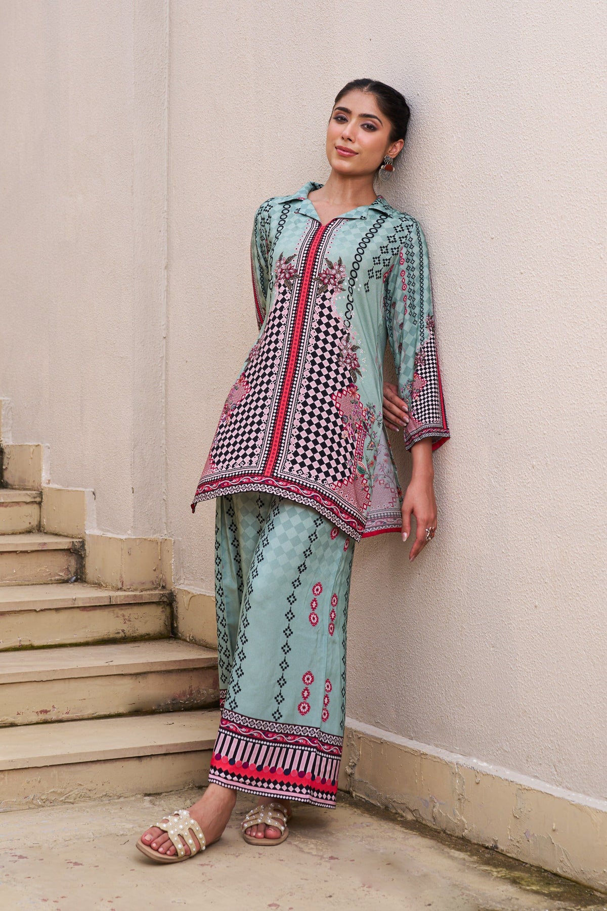 Kabool Shamrock Printed Co-ord Set