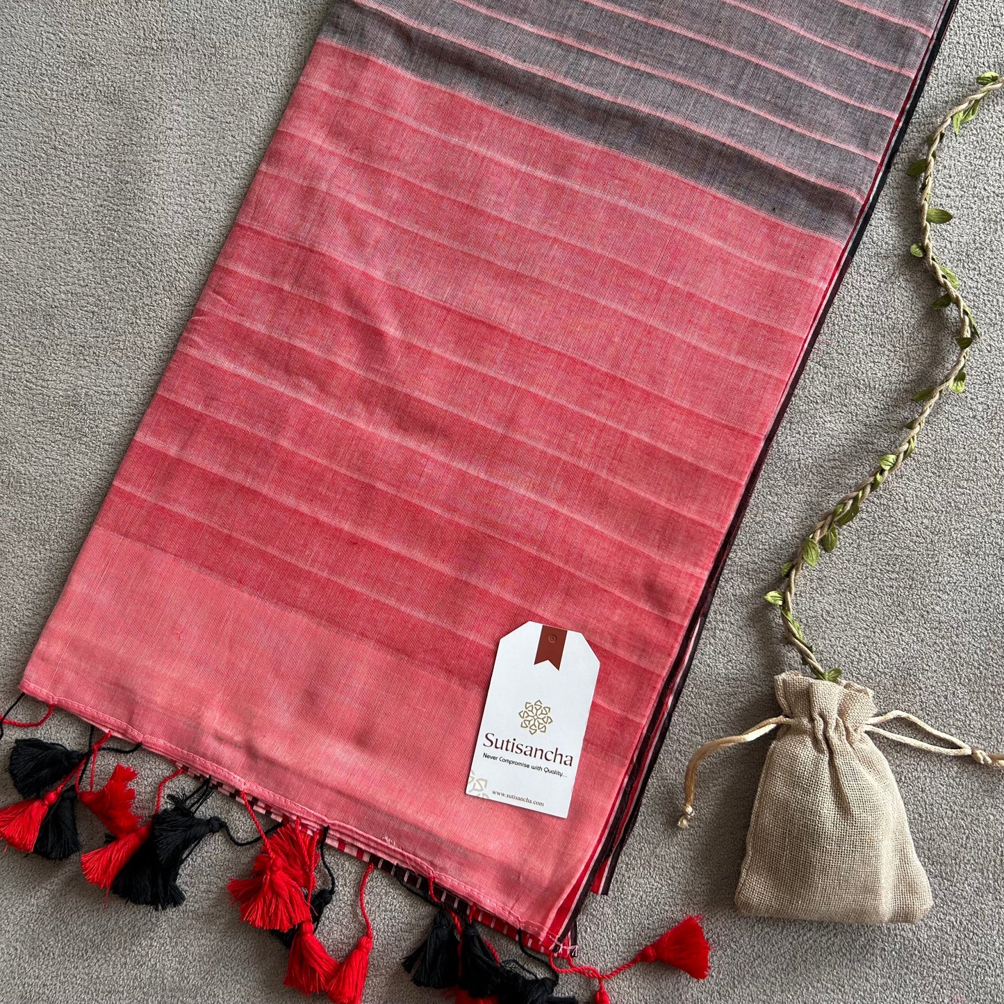 Dhiyona SS Sootrali – Striped Cotton Elegance