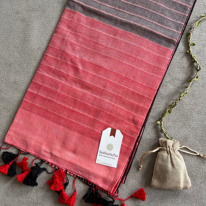 Dhiyona SS Sootrali – Striped Cotton Elegance