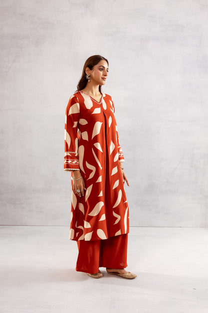 Bakul Lava Digita Print Kurta Pant set