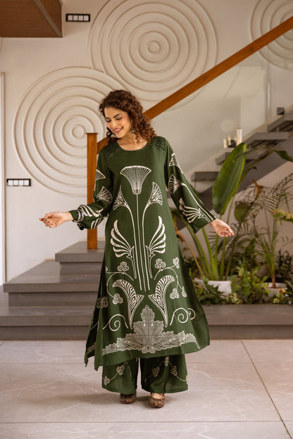Sonpal Jungle printed kurta pant set