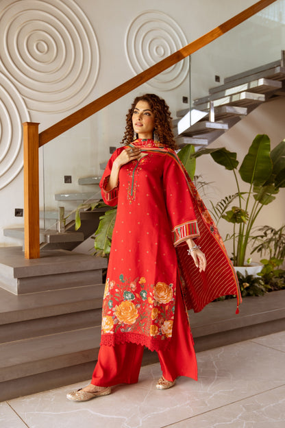Kabool Scarlet Work Suit Set