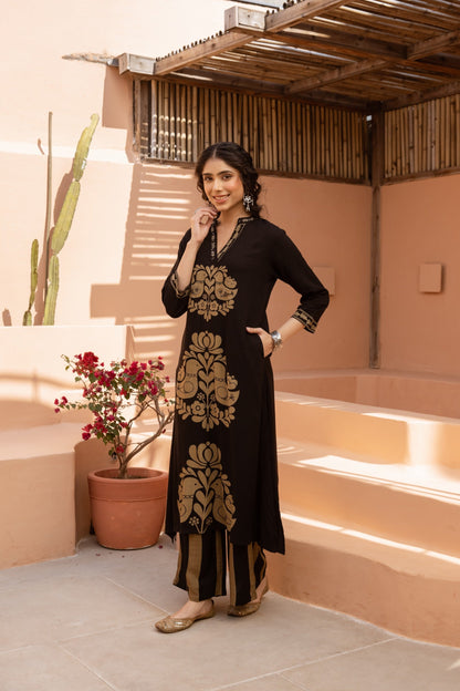 Bakul Pitch Printed Kurta Pant set