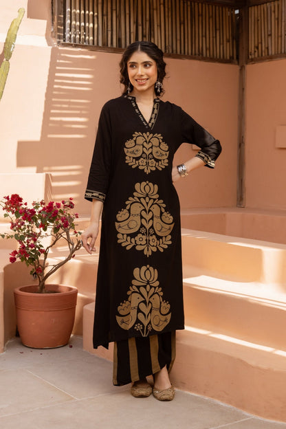 Bakul Pitch Printed Kurta Pant set