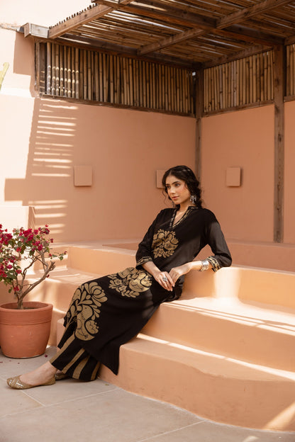 Bakul Pitch Printed Kurta Pant set