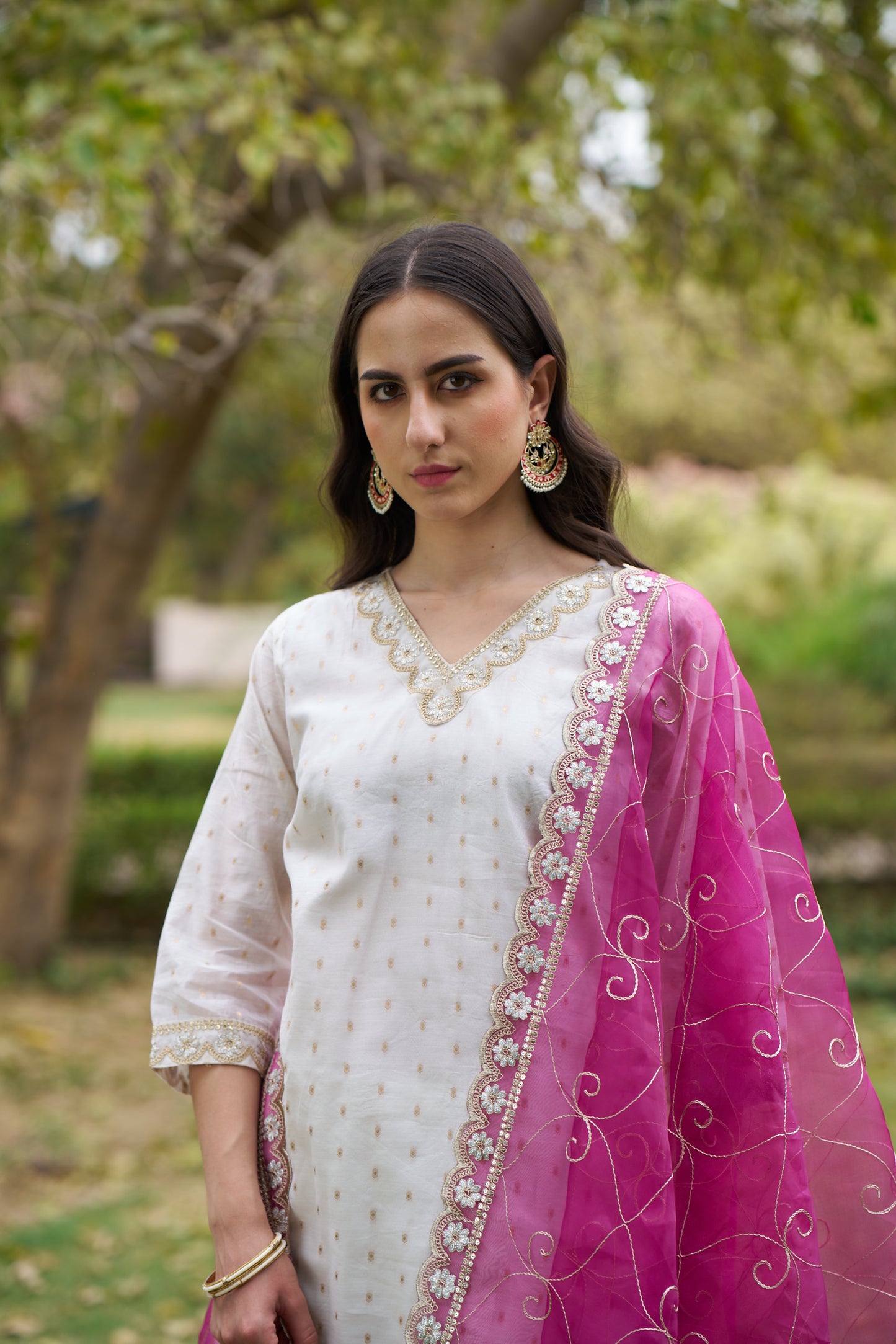 Dhiyona VV Reshma Chanderi Silk Blend Kurta Set