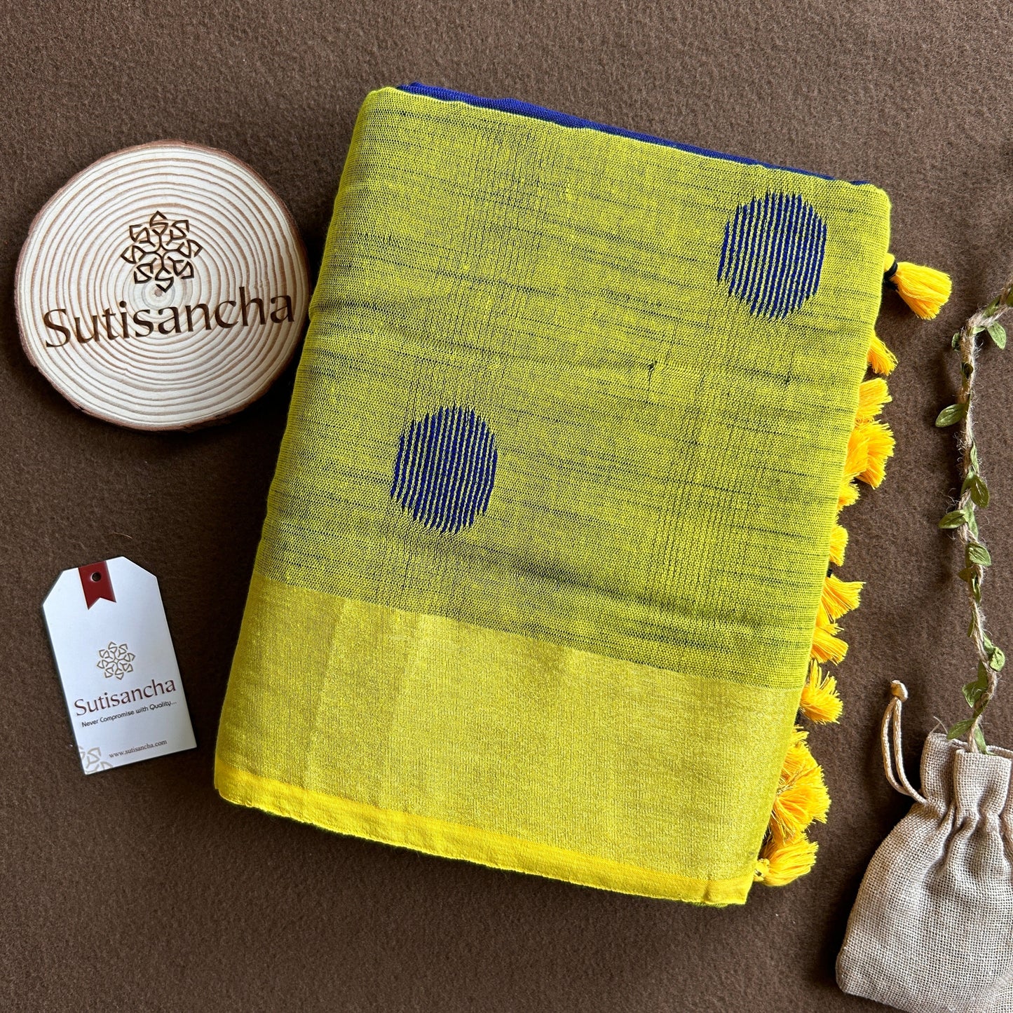 Dhiyona SS Sutisancha Woven Heritage Handloom Cotton Saree