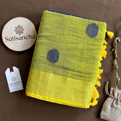 Dhiyona SS Sutisancha Woven Heritage Handloom Cotton Saree