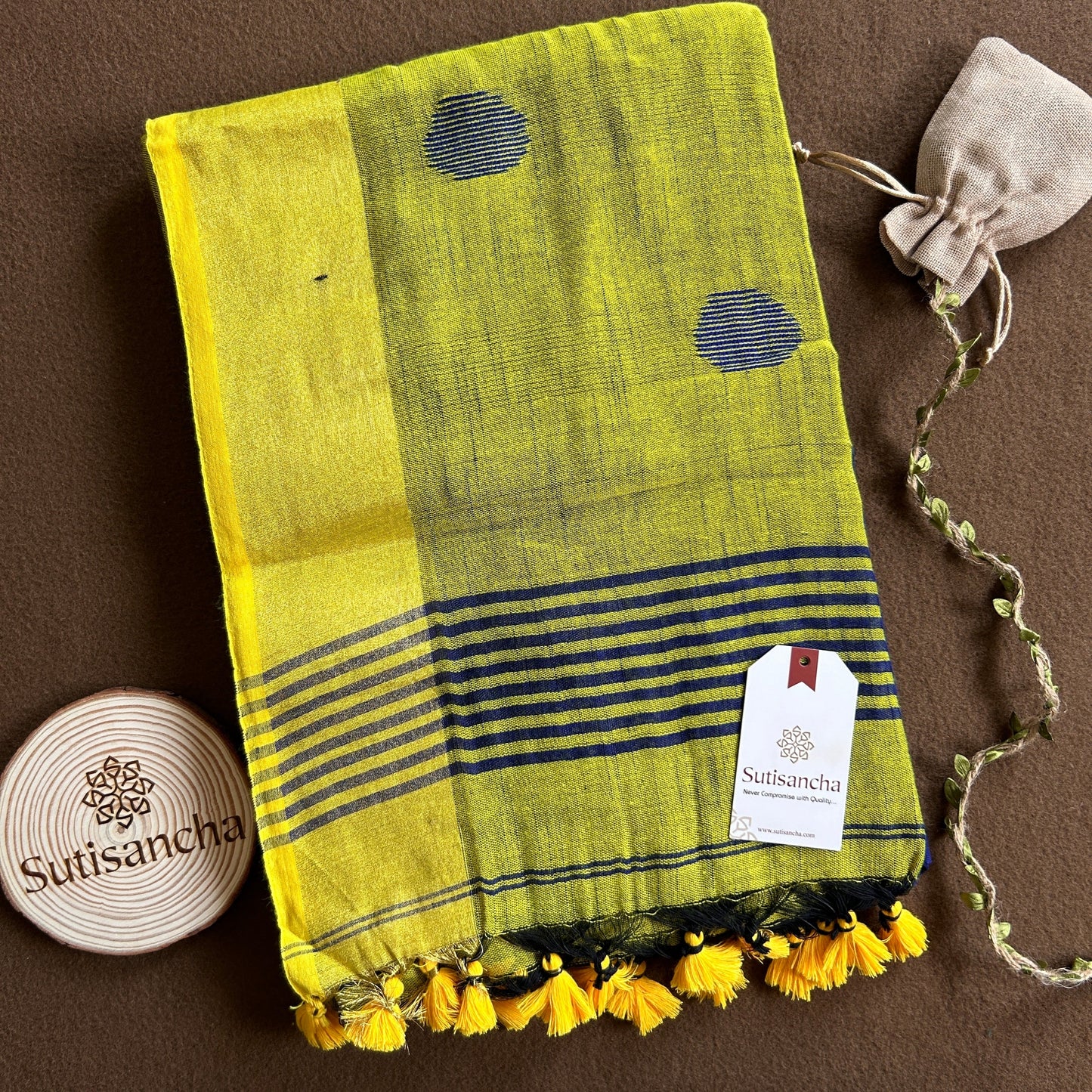 Dhiyona SS Sutisancha Woven Heritage Handloom Cotton Saree