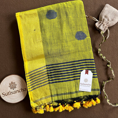 Dhiyona SS Sutisancha Woven Heritage Handloom Cotton Saree