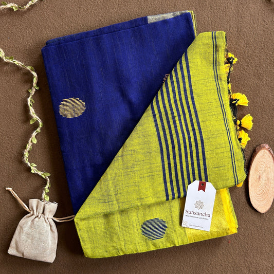 Dhiyona SS Sutisancha Woven Heritage Handloom Cotton Saree