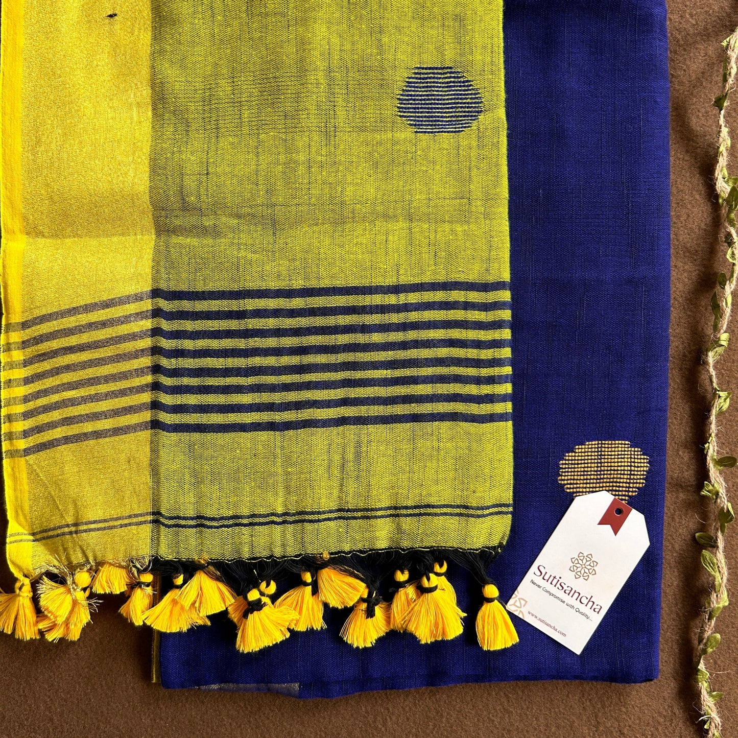 Dhiyona SS Sutisancha Woven Heritage Handloom Cotton Saree