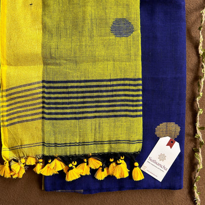 Dhiyona SS Sutisancha Woven Heritage Handloom Cotton Saree