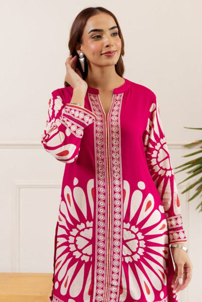 Sonpal flamingo printed co-ord set