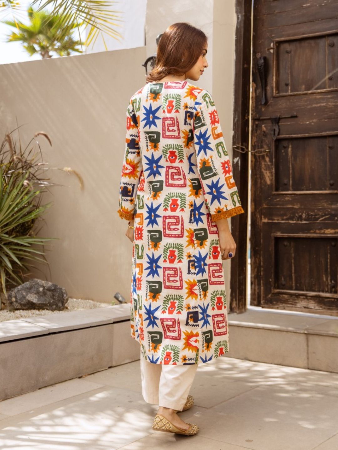 Karen Artsy cotton kurta pant set