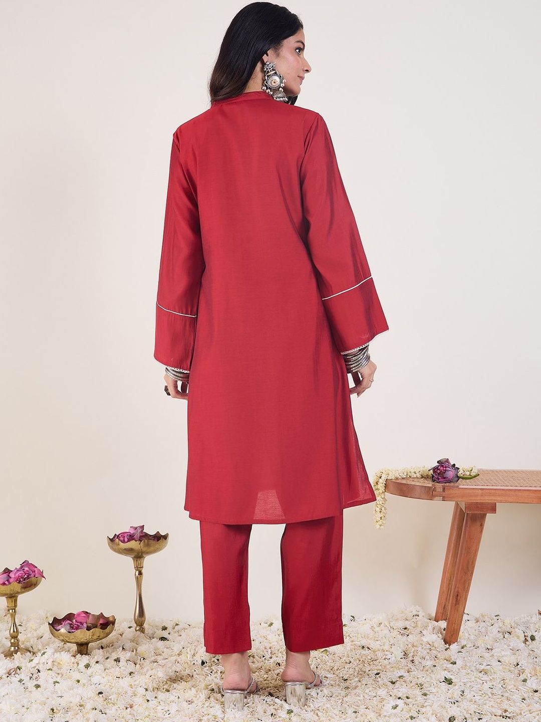 Dhiyona IE Embroidered Top With Trousers