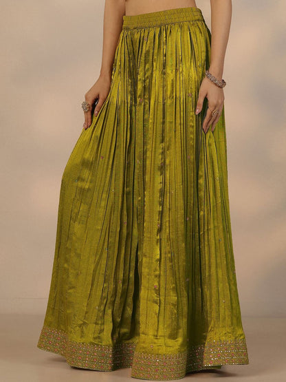 Dhiyona LL Women Ethnic Motifs Embroidered Regular Thread Work Kurta with Sharara & With Dupatta