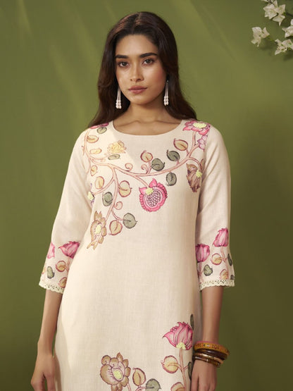Itrh Parch Cotton Linen Suit Set