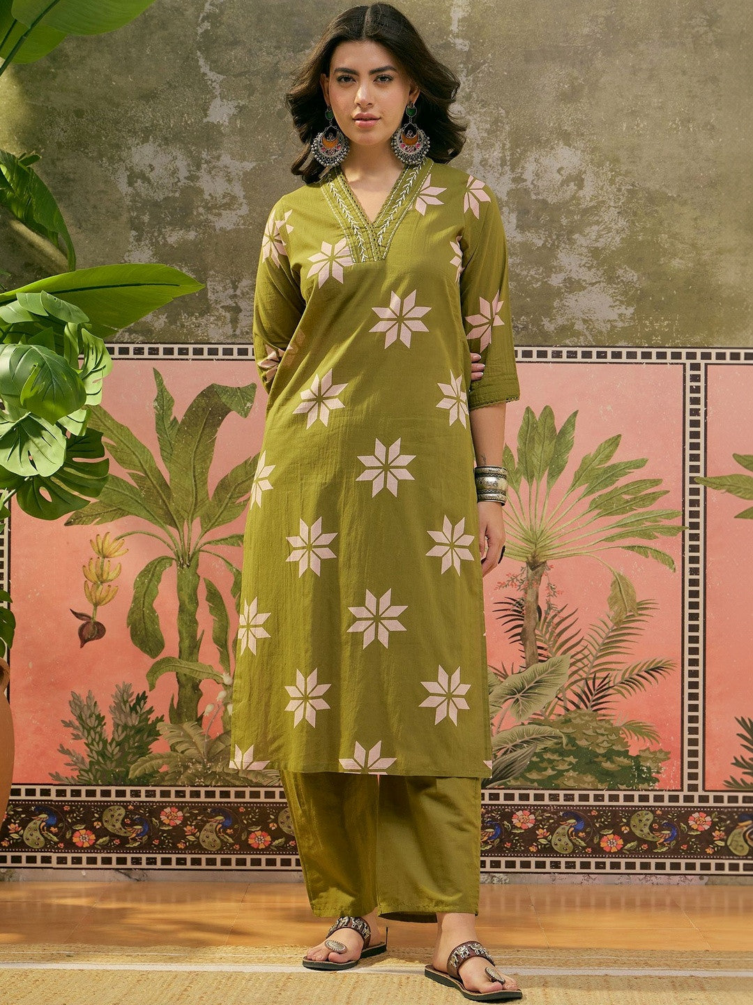 Printed Kurta & Trouser With Dupatta