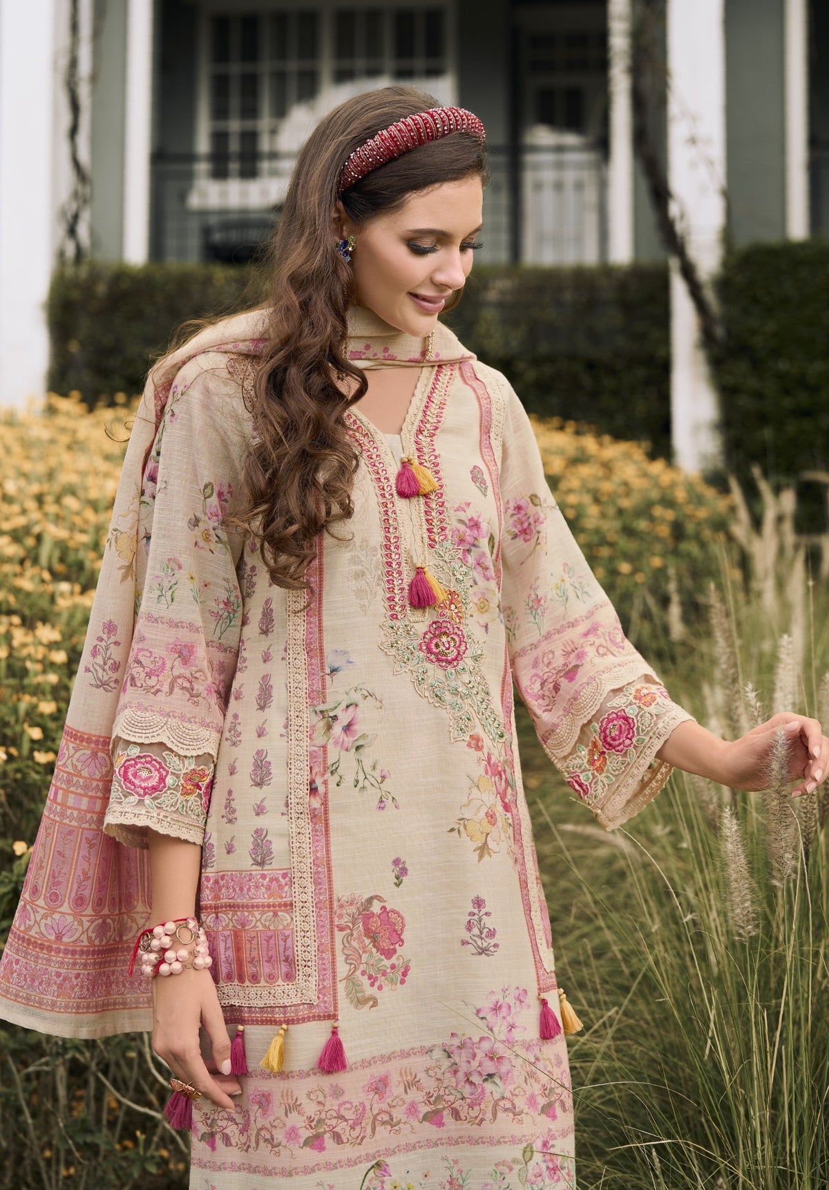 Darzan Toffee Premium Lawn Suit Set