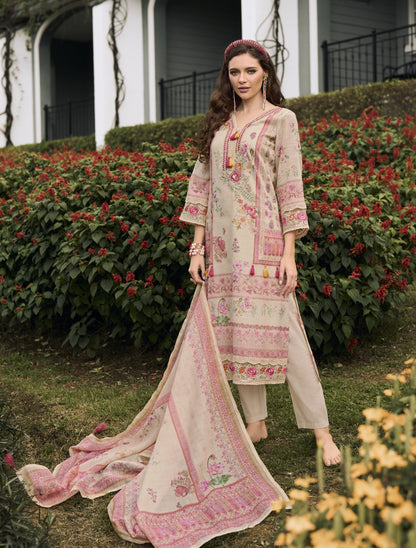 Darzan Toffee Premium Lawn Suit Set