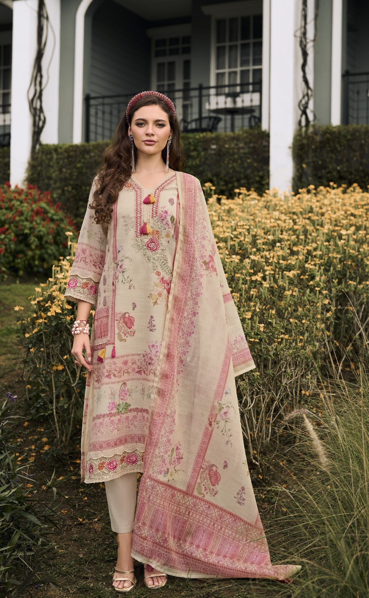 Darzan Toffee Premium Lawn Suit Set