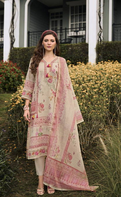 Darzan Toffee Premium Lawn Suit Set