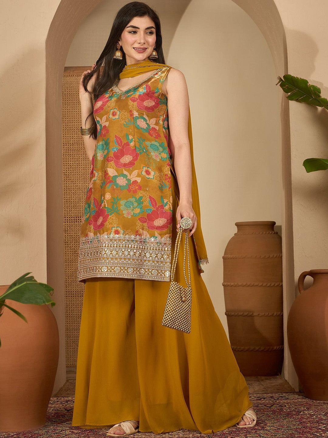 Women Yellow Kurta Sets