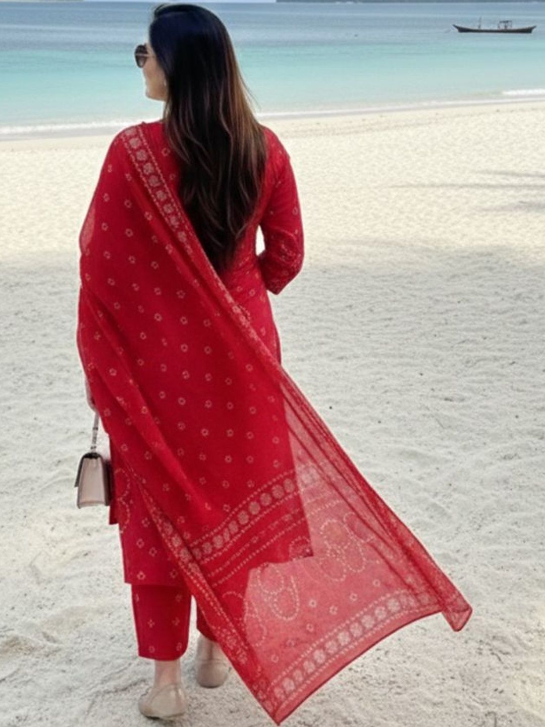 Dhiyona KL Women Ethnic Motifs Printed Regular Kurta with Trousers & With Dupatta