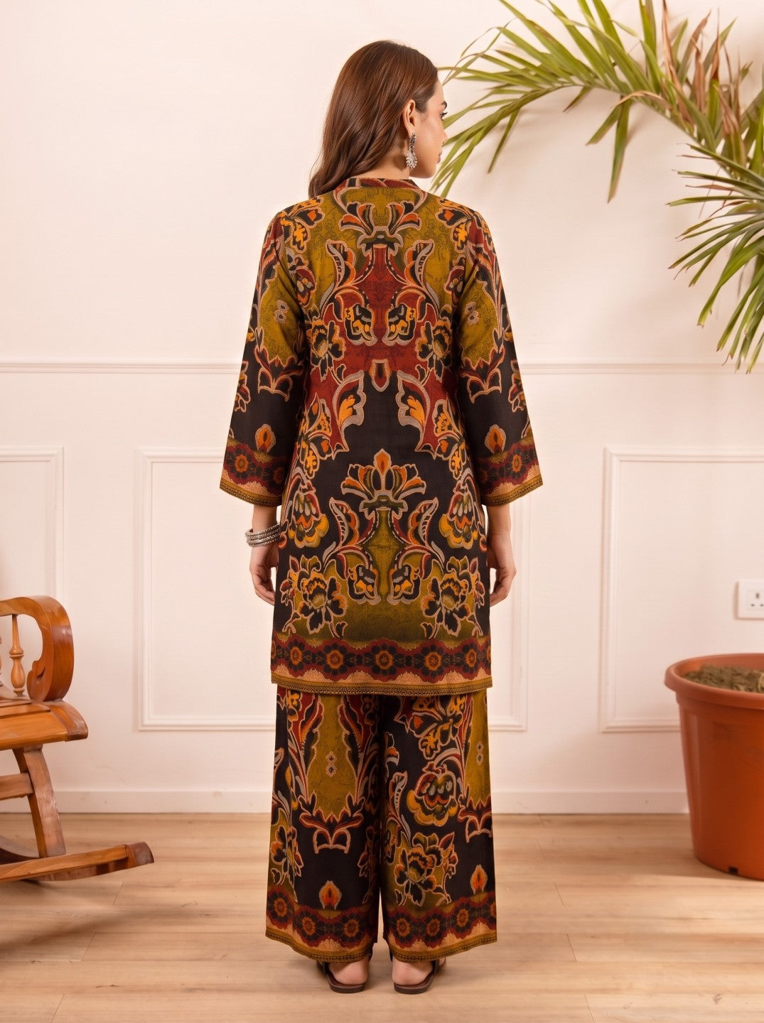Karen russet printed Co-ord set
