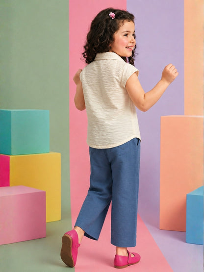 Joy Nile Embrioidery Kids Co-Ord Set
