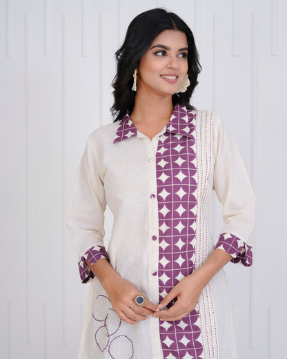 Vibha Raisin Printed Co-ord Set