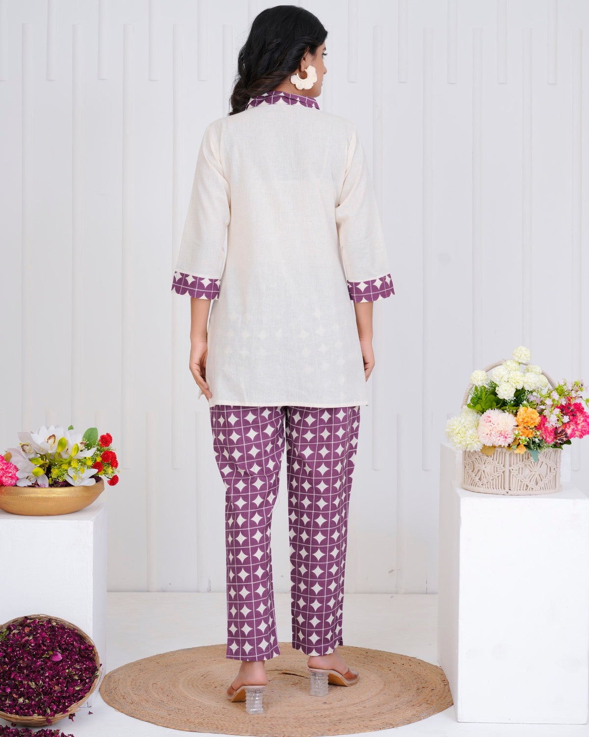 Vibha Raisin Printed Co-ord Set