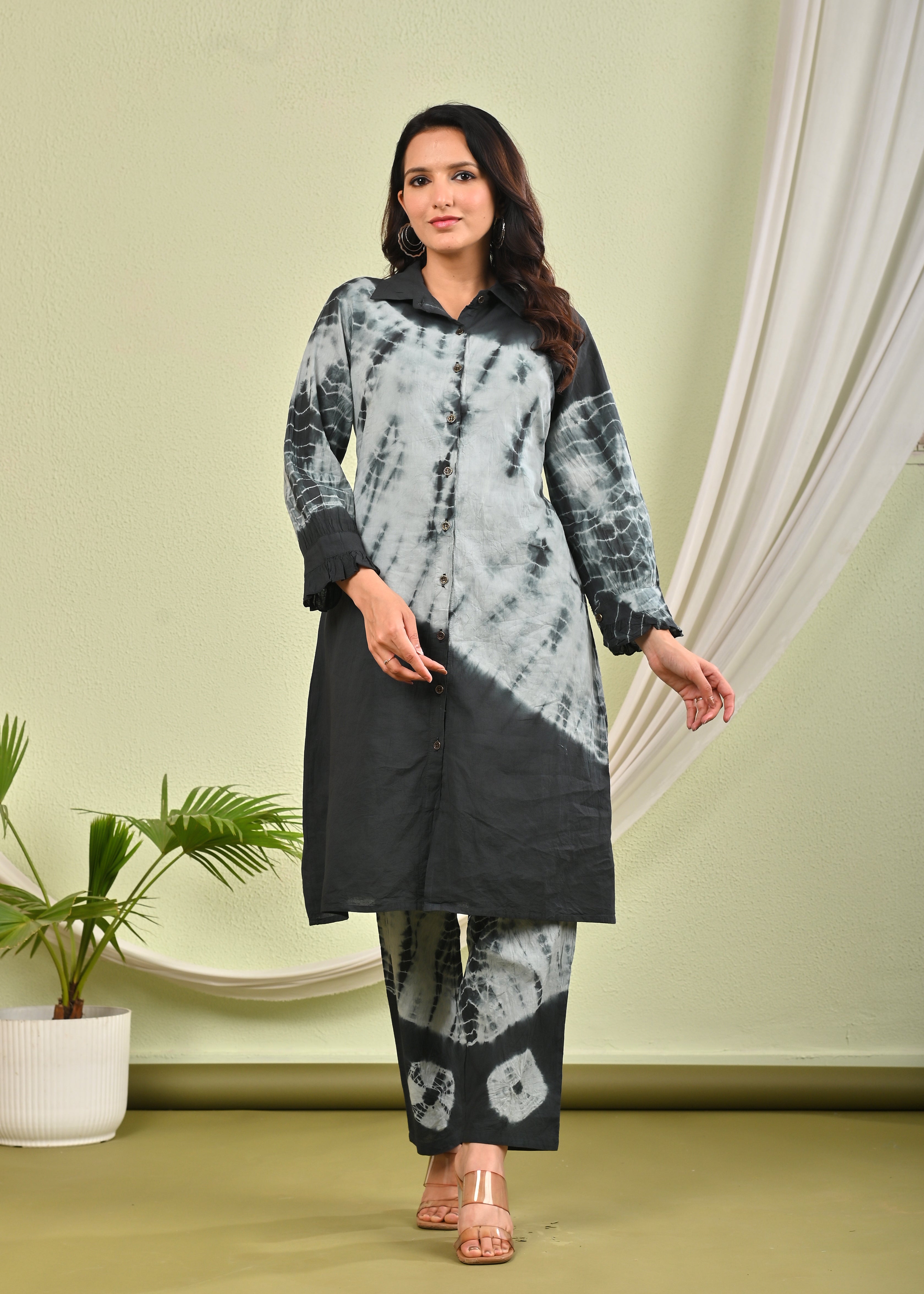SANA ASH SHIBORI COTTON CO-ORD SET