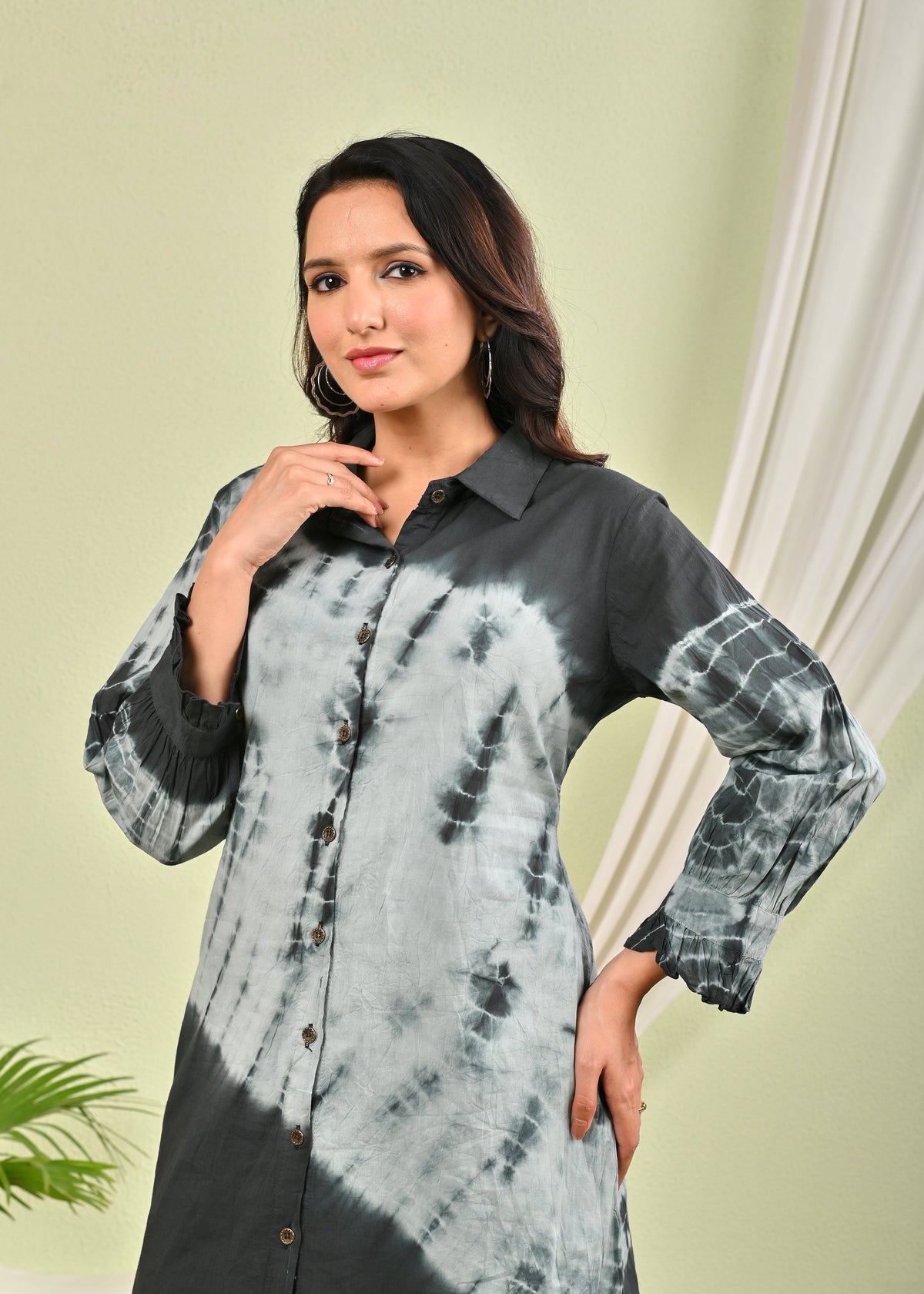 SANA ASH SHIBORI COTTON CO-ORD SET