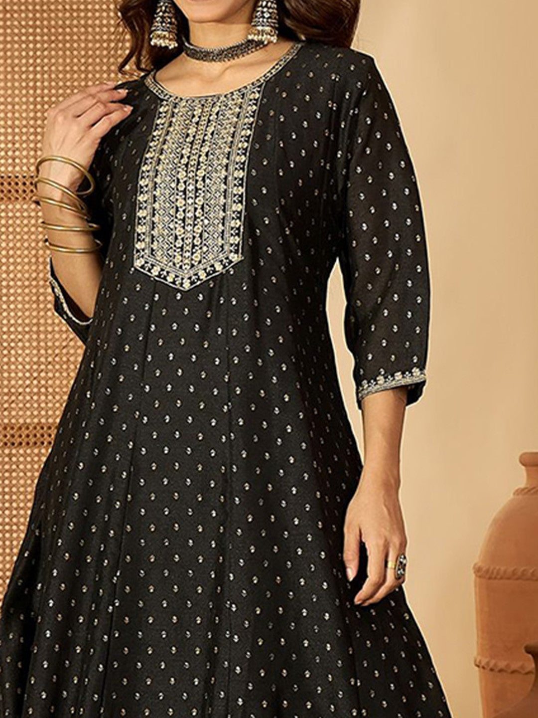 Women Ethnic Motifs Printed Kurta with Churidar & Dupatta