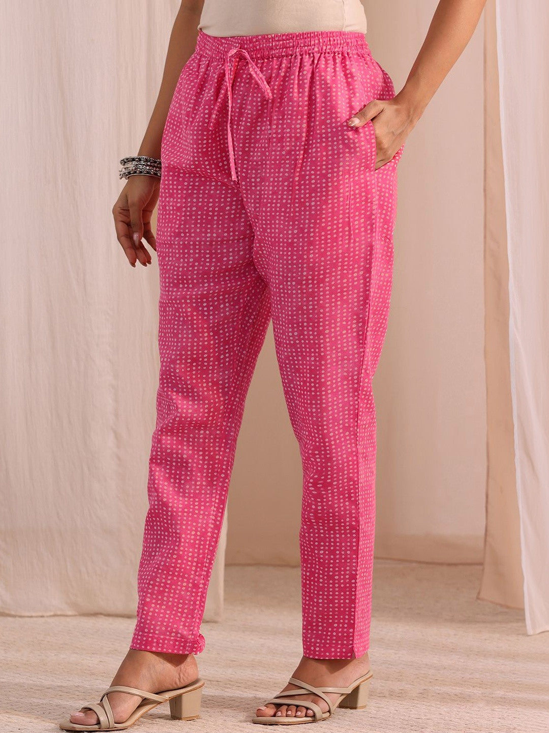 Women Ethnic Motifs Printed Regular Thread Work Kurta with Trousers & With Dupatta