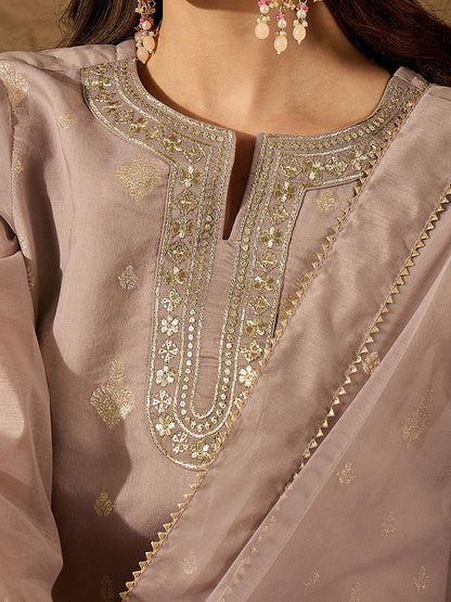 Embroidered Round Neck Kurta Sets