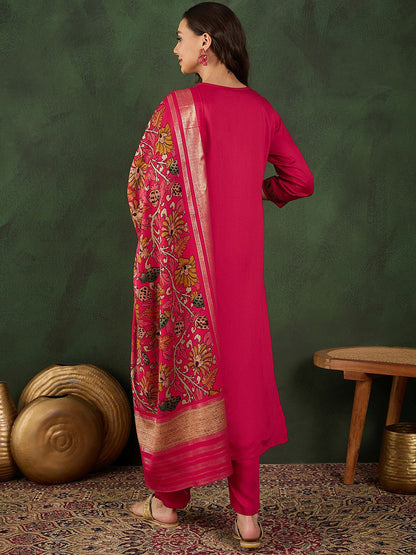 Women Floral Printed Kurta with Trousers & Dupatta