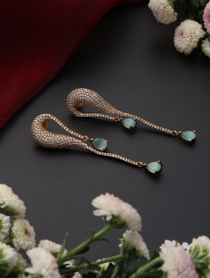 Dhiyona ST Aqua Dew Drop Earring