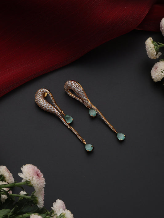 Dhiyona ST Aqua Dew Drop Earring