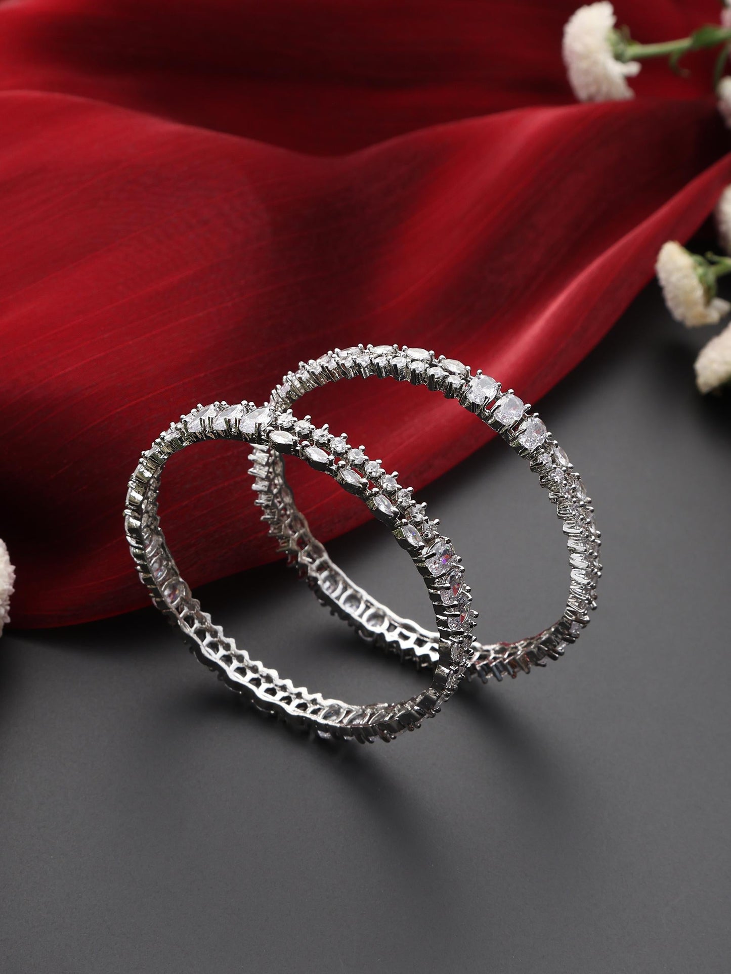 Dhiyona ST Diamond Bangles - Thick