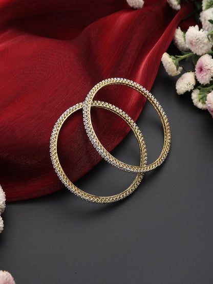 Dhiyona ST Diamond Bangles - Thin
