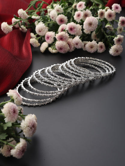 Dhiyona ST Set of 6 Thin Diamond Bangles