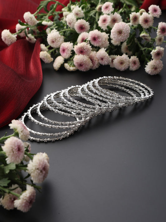 Dhiyona ST Set of 6 Thin Diamond Bangles