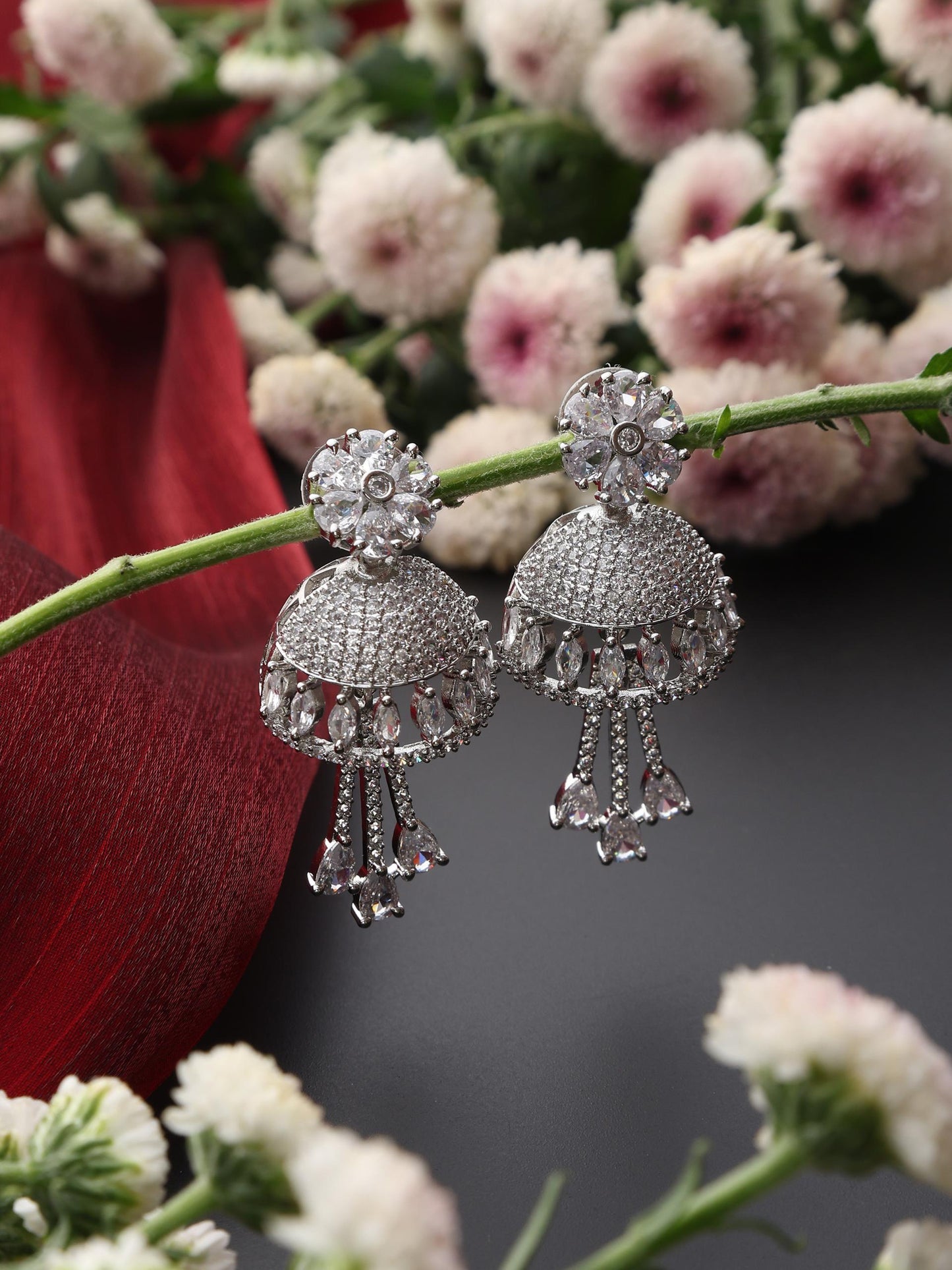 Dhiyona ST Diamond Jhumka Earring