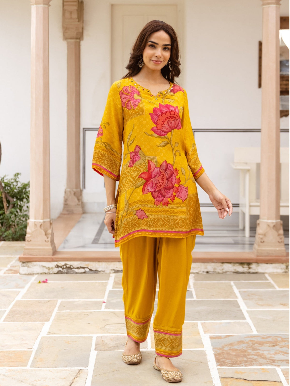 Karen Amber Festive Farshi Co-Ord Set