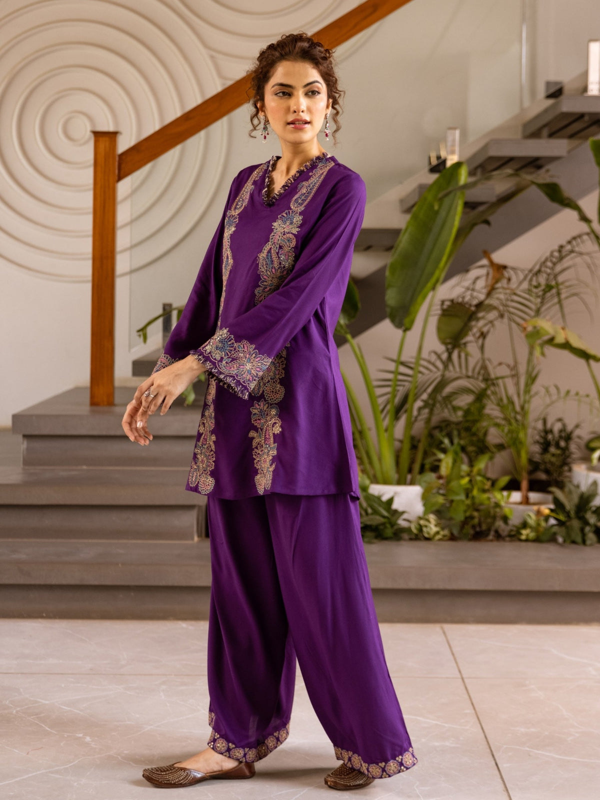 Karen Duke Embroidery Cotton Co-Ord Set