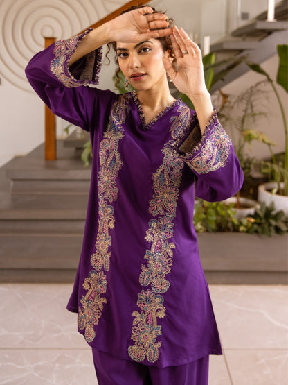 Karen Duke Embroidery Cotton Co-Ord Set